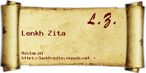 Lenkh Zita névjegykártya